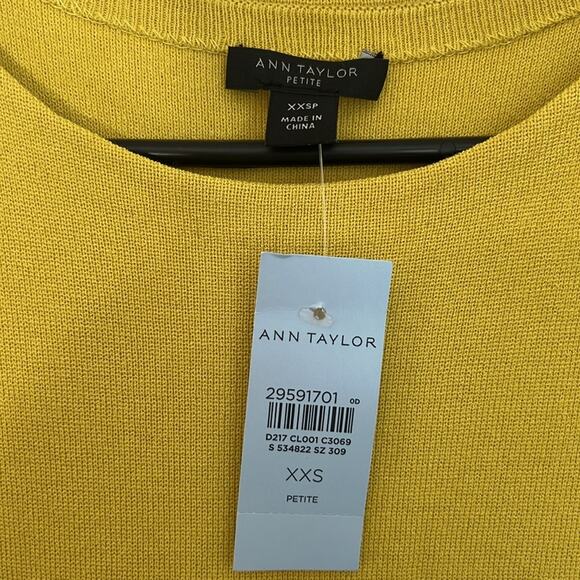 Ann Taylor Ruffle Sleeve Flare Sweater Dress - Picture 4 of 8